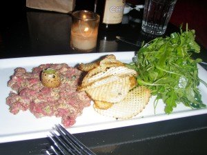 steak tartare at cafe was